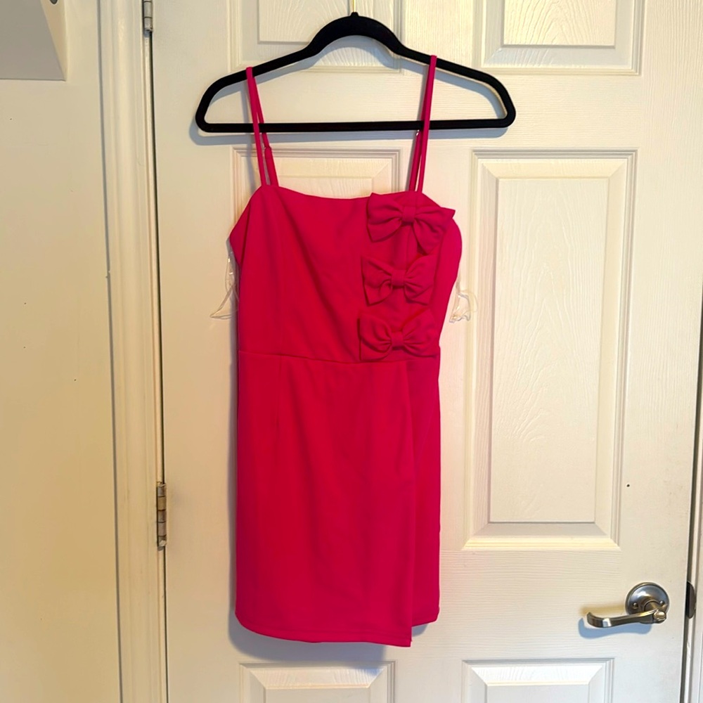 Hot pink romper